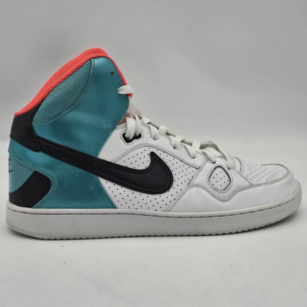 Nike‎ Son of Force Mid White Teal Crimson Basketball Shoes 616281-101 size 11.5